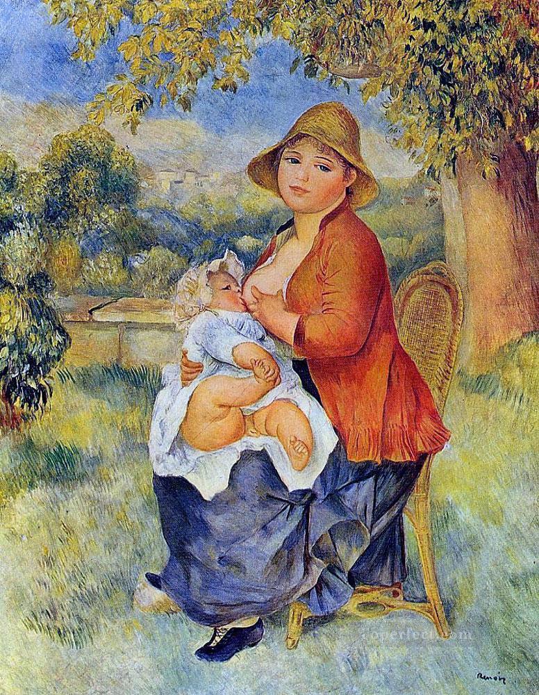 mother and child Pierre Auguste Renoir Oil Paintings